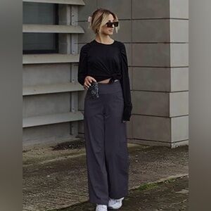 NWOT Promover Women Activewear Leggings Trousers with Pockets Stretch Size S